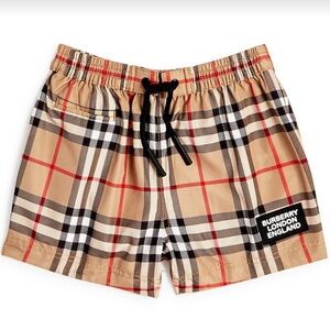 TODDLER BOY AUTHENTIC BURBERRY SWIM TRUNKS